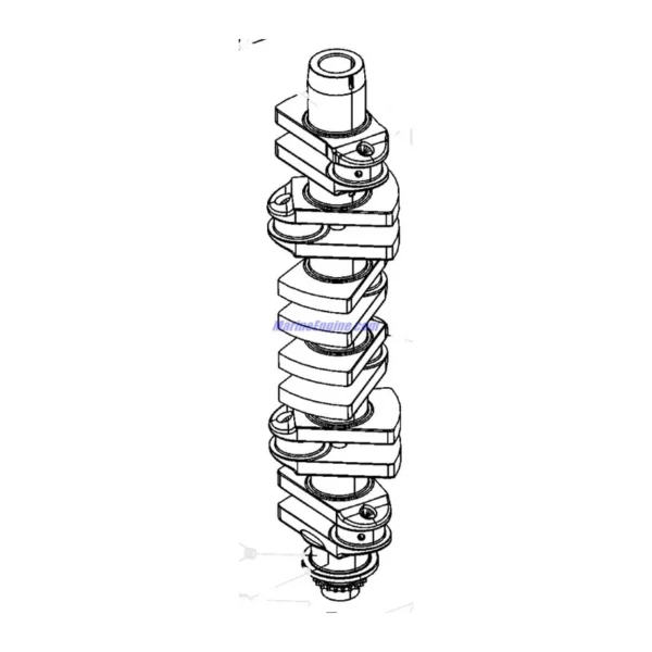 Коленвал (CRANKSHAFT ASSEMBLY) 400-891644A04