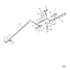 Схема узла «Jet Linkage (S/N 0G157845 & Below)» Mercury, артикул 10-821035