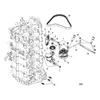 Схема узла «Монтаж генератора/натяжного устройства ремня» Mercury, артикул 12-29245