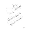 Схема узла «КАРТЕР РЕДУКТОРА (ГРЕБНОЙ ВАЛ)(IV SSM)» Mercury, артикул 1600-8M0084204