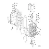 Схема узла «Блок цилиндров и колпачки» Mercury, артикул 884-9763T65