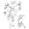Схема узла «Усилитель дифферента / транец в сборе» Mercury, артикул 37-8M0043059