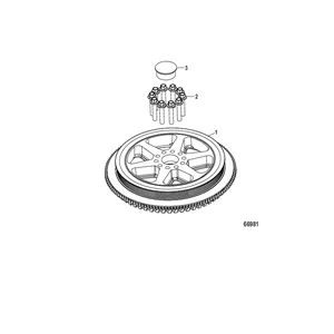 Схема узла «Маховик» Mercury, артикул 10-8M0142384