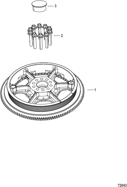 Схема узла «Flywheel» Mercury, артикул 61-8M0178231