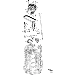 Схема узла «Alternator Mounting/Belt 3B056353 and Up» Mercury, артикул 12-8M0142674